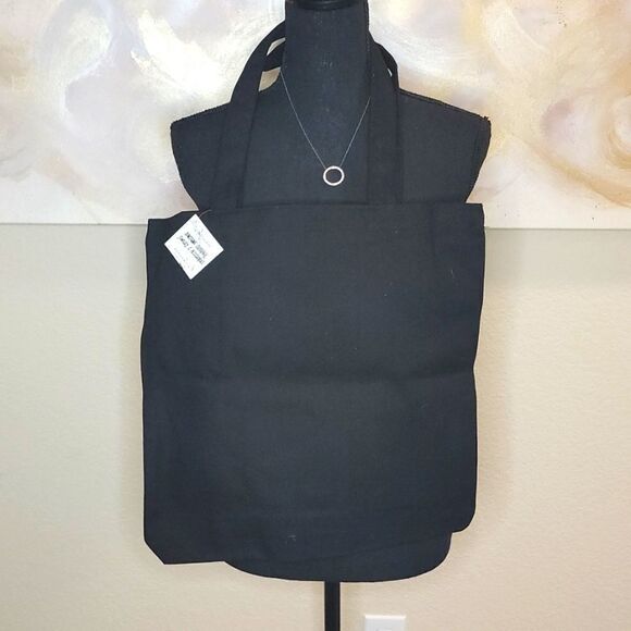 Black Canvas Graphic Meow Tote Bags 🐈 😻 - Picture 6 of 10